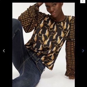 Anthropologie Leopard Top